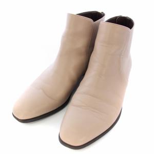 ショートブーツ レザー 24cm ベージュ KW63393 /TK MU