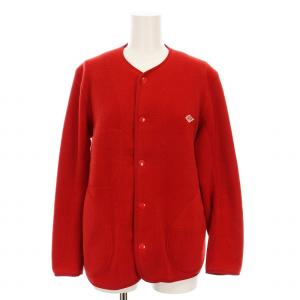 フリースジャケット ノーカラー アウター 34 赤 JD-8911 /YM MU