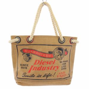 90s~00s DIESEL ブラウン レザー トートバッグ サイドポケット付き 90s~00s DIESEL ブラウン レザー トートバッグ サイドポケット付き