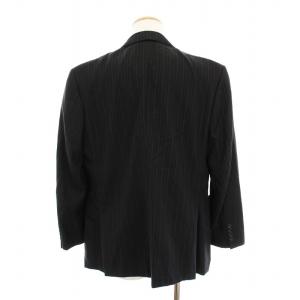 DURBAN Zeal シングルスーツ セットアップ 上下 ストライプ テーラードジャケット パンツ 黒 /YM MU