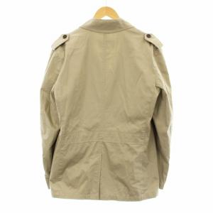 BURBERRY BLACK LABEL トレンチコート ショート エポレット 裏地ノバチェック ロゴ刺繍 L ライトグレー BMP15-703-43