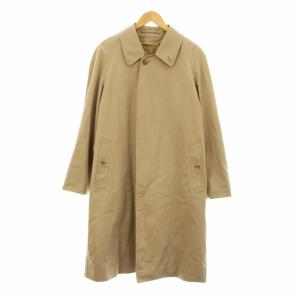 ステンカラーコート ロング ウールライナー カシミヤ混 裏地ノバチェック ベージュ /KU MU