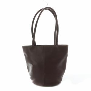 agnes b. トートバッグ レザー ブラウン MDA22951 /NQ MU