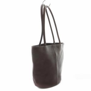 agnes b. トートバッグ レザー ブラウン MDA22951 /NQ MU