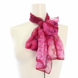 スカーフ シグネチャー シルク ピンク /TK MU