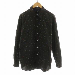 BOUIDERING HOLD プリントシャツ 長袖 総柄 XL ブラック 202320 610PN /NQ