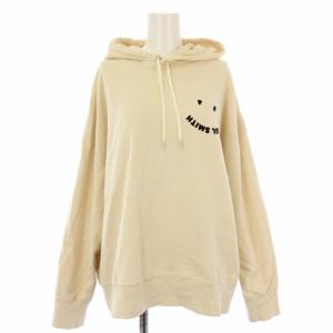 22SS Happyフーディー プルオーバーパーカー 長袖 M ベージュ KKPLNM0331 /TK