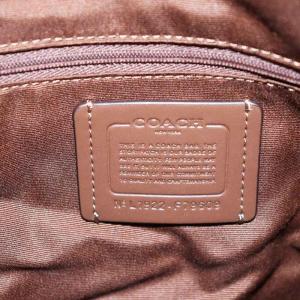 COACH シグネチャー トートバッグ ハンドバッグ ショルダーバッグ PVC レザー 茶 ブラウン F79609