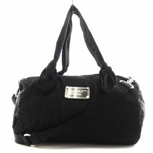 ハンドバッグ ショルダーバッグ 2way キルティング ナイロン 黒 ブラック /AN31 MU