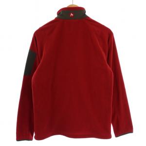 MARMOT POLARTEC フリースジャケット ジップアップ ハイネック ロゴ刺繍 S/P 赤 /BM MU