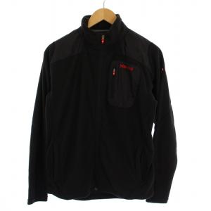 フリースジャケット ジップアップ ハイネック 切替 S 黒 MJF-F0023 /BM MU