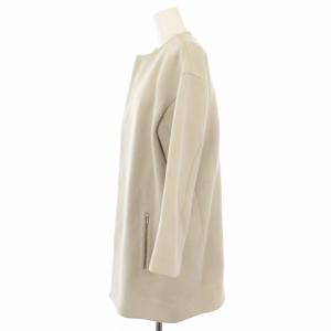 Drawer メルトン ノーカラーコート アウター 40 ベージュ 6525-299-0394 /TK MU