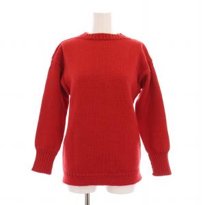 ウール ニット セーター 長袖 34 赤 /YM BM