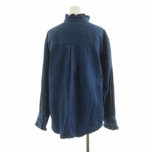 JOURNAL STANDARD relume 23AW デニムフリルブラウス シャツ 長袖 F ブルー 23051462101540 /NQ MU