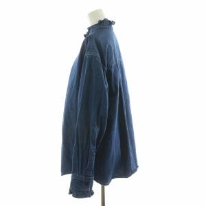 JOURNAL STANDARD relume 23AW デニムフリルブラウス シャツ 長袖 F ブルー 23051462101540 /NQ MU