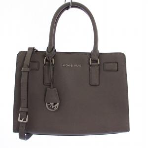 トートバッグ ショルダーバッグ 2WAY レザー グレー /BM MU