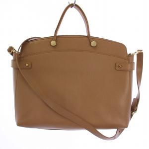 トートバッグ ショルダーバッグ 2WAY レザー ベージュ /BM MU