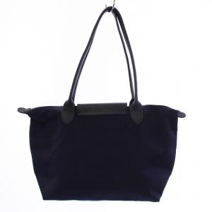 Longchamp ル プリアージュ トートバッグ ハンドバッグ ナイロン レザー ネイビー L2605578006 /BM