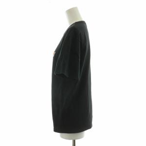 Maison Kitsuné Tシャツ 半袖 ワッペン M ブラック KMM-4802-A /NQ MU