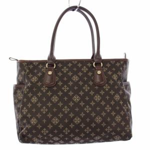 ハンドバッグ トートバッグ A4 総柄 ブラウン /TK MU