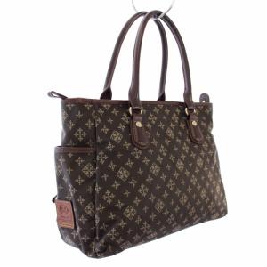 russet ハンドバッグ トートバッグ A4 総柄 ブラウン /TK MU