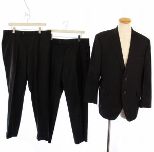 ロロピアーナ スーツ セットアップ 上下 テーラードジャケット スラックスパンツ2本 ジップフライ ストライプ柄