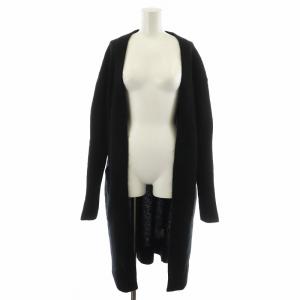 RAYA MOHAIR カーディガン ロング丈 モヘヤ混 XXS 黒 ブラック 19MC53 /AN29