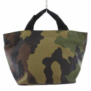 ナイロン舟型トート カモフラ 迷彩柄 ハンドバッグ カーキ 1027W /TK MU