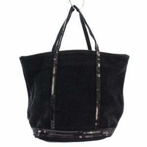 トートバッグ スパンコール スエード 黒 /TK MU