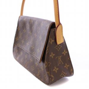 LOUIS VUITTON モノグラム ミニルーピング ハンドバッグ ブラウン M51147