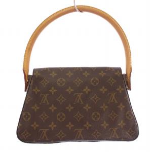 LOUIS VUITTON モノグラム ミニルーピング ハンドバッグ ブラウン M51147