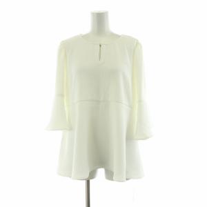 タグ付き シャツ ブラウス 半袖 ペプラム 2 ホワイト 45211310 /NQ MU