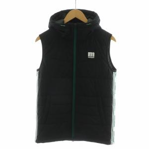 中綿ベスト ジップアップ フーディー M ブラック MEMQK53 /NQ MU