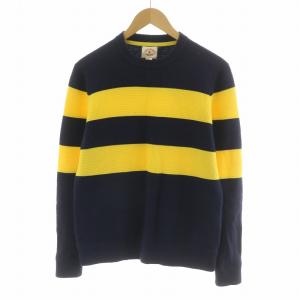 RedFleece ニット セーター ボーダー プルオーバー XS ネイビー イエロー 100135032
