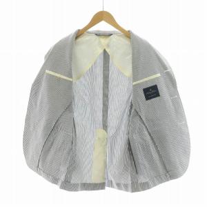 Brooks Brothers テーラードジャケット シングル ストライプ 36SHT ネイビー ホワイト 19-15-8310 /NQ