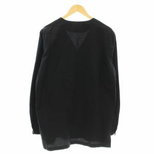 PAUL SMITH ノーカラー シャツジャケット 51163 長袖 L 黒 ブラック /G MU