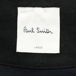 PAUL SMITH ノーカラー シャツジャケット 51163 長袖 L 黒 ブラック /G MU