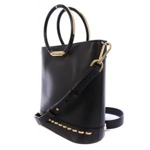 MICHAEL KORS ハンドバッグ バケットバッグ ショルダーバッグ 2WAY レザー 黒 /BM MU