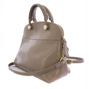 FURLA パイパー S ハンドバッグ ショルダーバッグ 2WAY レザー ベージュ /BM MU