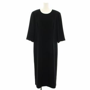 オリジナル ORIGINAL ワンピース ロング 七分袖 大きいサイズ 13+ 黒 ブラック 05-603-3025