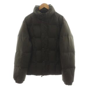 ダウンジャケット フード ナイロン アウター 48 カーキ /AN43 MU