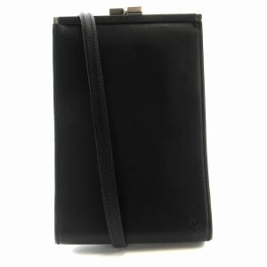 ショルダーバッグ ミニ レザー 黒 ブラック /RO BM