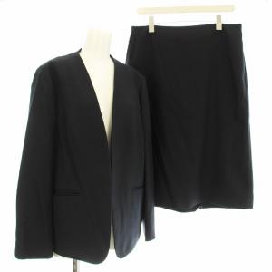 23AW ウールライクカルゼ スーツ SW0401 セットアップ 大きめサイズ テーラードジャケット スカート