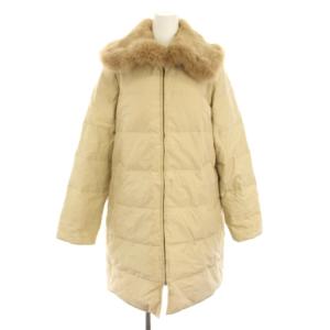 コレクション COLLECTION ダウンコート アウター ラビットファー フォックスファー 絹 シルク