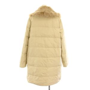 LANVIN コレクション COLLECTION ダウンコート アウター ラビットファー フォックスファー 絹 シルク