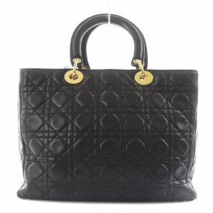 Christian Dior レディディオール カナージュ トートバッグ 2way ブラック