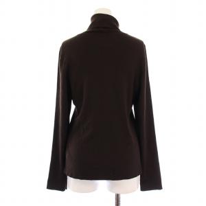 FOXEY ニット セーター タートルネック ウール 42 ブラウン 33631