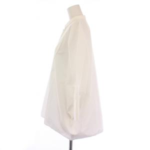 mizuiro ind mizuiroind シャツ ブラウス 七分袖 ドルマンスリーブ 白 /BM BM