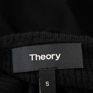 Theory ニット LEENDA 01-9901710-050 タートルネック リブニット 長袖 S 黒 ブラック