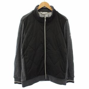 SPORT キルティングジャケット 中綿 スタンドカラー アウター LL 黒 BGF1119GD /TK